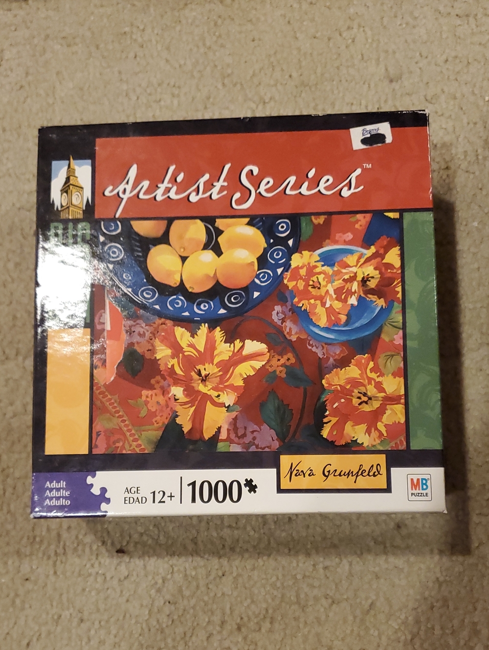 Artist Series 1000-Piece Jigsaw Puzzle - Colorful Floral Still Life